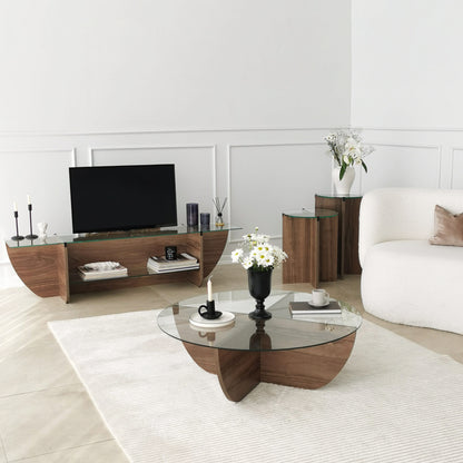 Έπιπλο Τηλεόρασης TV Βάση Σύνθεση Καρυδί | 552NOS1604