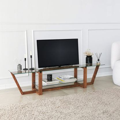 Έπιπλο Τηλεόρασης TV Βάση Σύνθεση Καρυδί | 552NOS1605