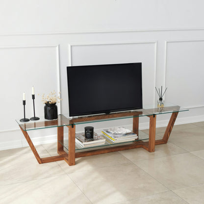 Έπιπλο Τηλεόρασης TV Βάση Σύνθεση Καρυδί | 552NOS1605