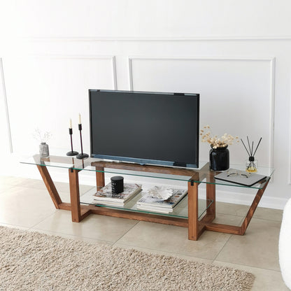 Έπιπλο Τηλεόρασης TV Βάση Σύνθεση Καρυδί | 552NOS1605