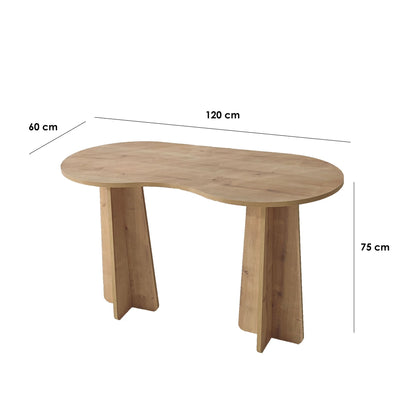 Γραφείο Υπολογιστή και Μελέτης 120x75x60 εκ. Δρυς Sapphire | 552NOS1708