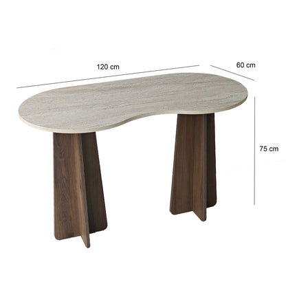 Γραφείο Υπολογιστή και Μελέτης 120x75x60 εκ. Travertine Καρυδί | 552NOS1711