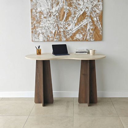 Γραφείο Υπολογιστή και Μελέτης 120x75x60 εκ. Travertine Καρυδί | 552NOS1711