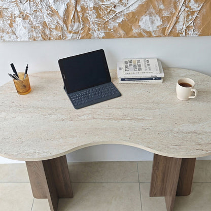 Γραφείο Υπολογιστή και Μελέτης 120x75x60 εκ. Travertine Καρυδί | 552NOS1711