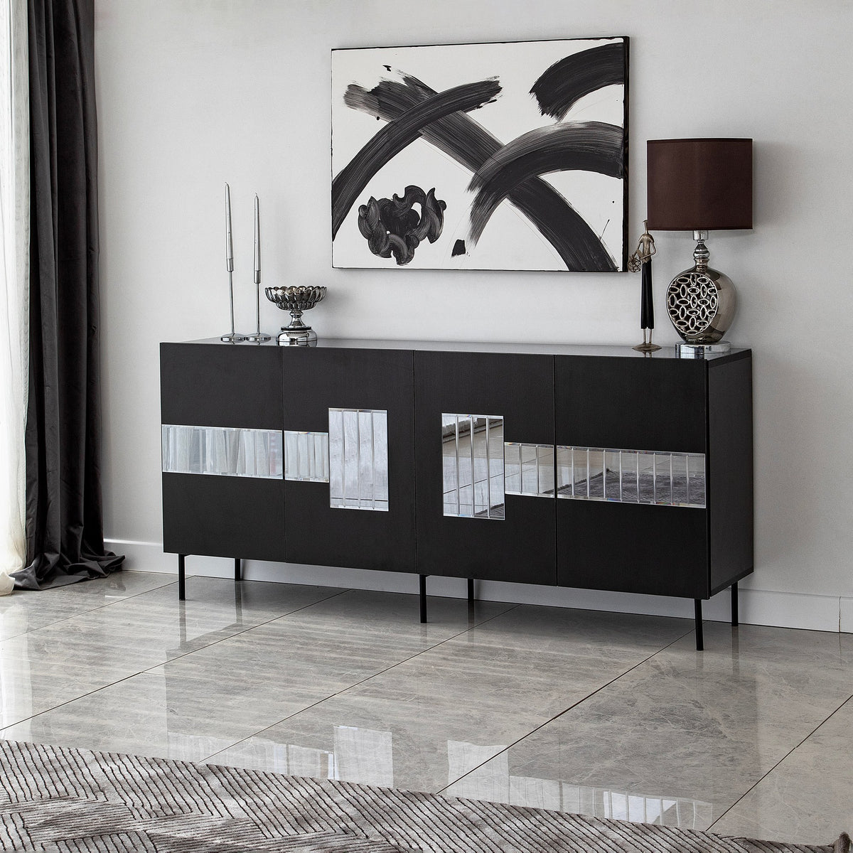 Μπουφές Μαύρο
Fume 180x40x80cm | 552NOS1801