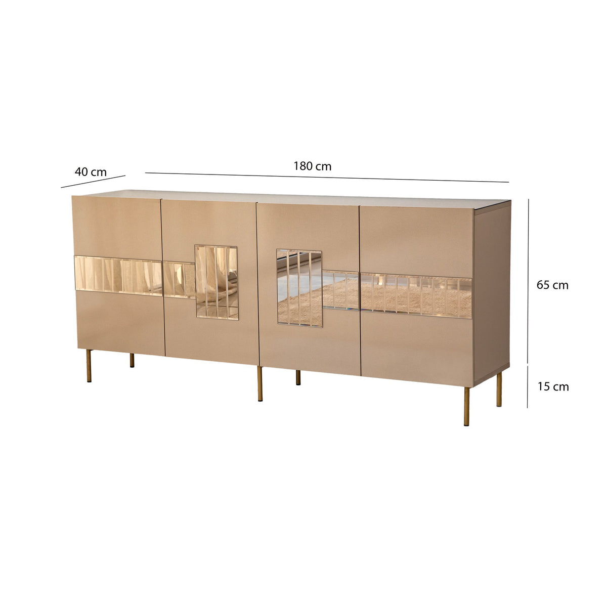 Μπουφές Bronze
Χρυσό 180x40x80cm | 552NOS1802