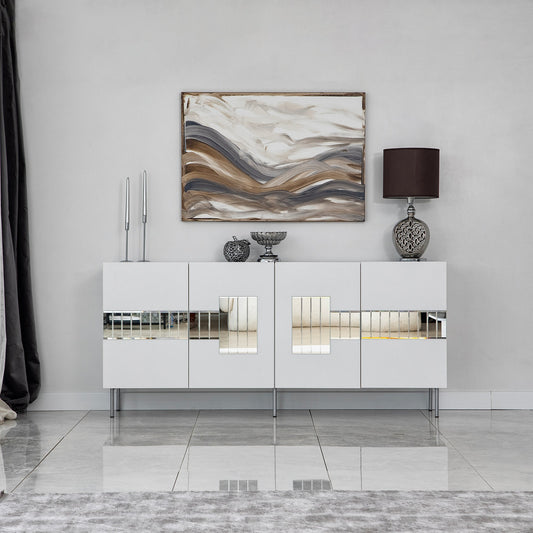 Μπουφές Λευκό
Ασημί 180x40x80cm | 552NOS1803