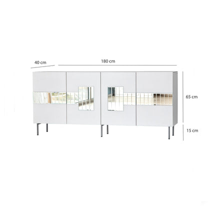 Μπουφές Λευκό
Ασημί 180x40x80cm | 552NOS1803