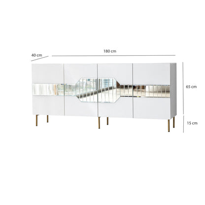 Μπουφές Λευκό
Χρυσό 180x40x80cm | 552NOS1804