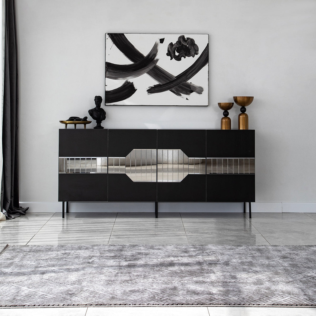 Μπουφές Μαύρο
Fume 180x40x80cm | 552NOS1806