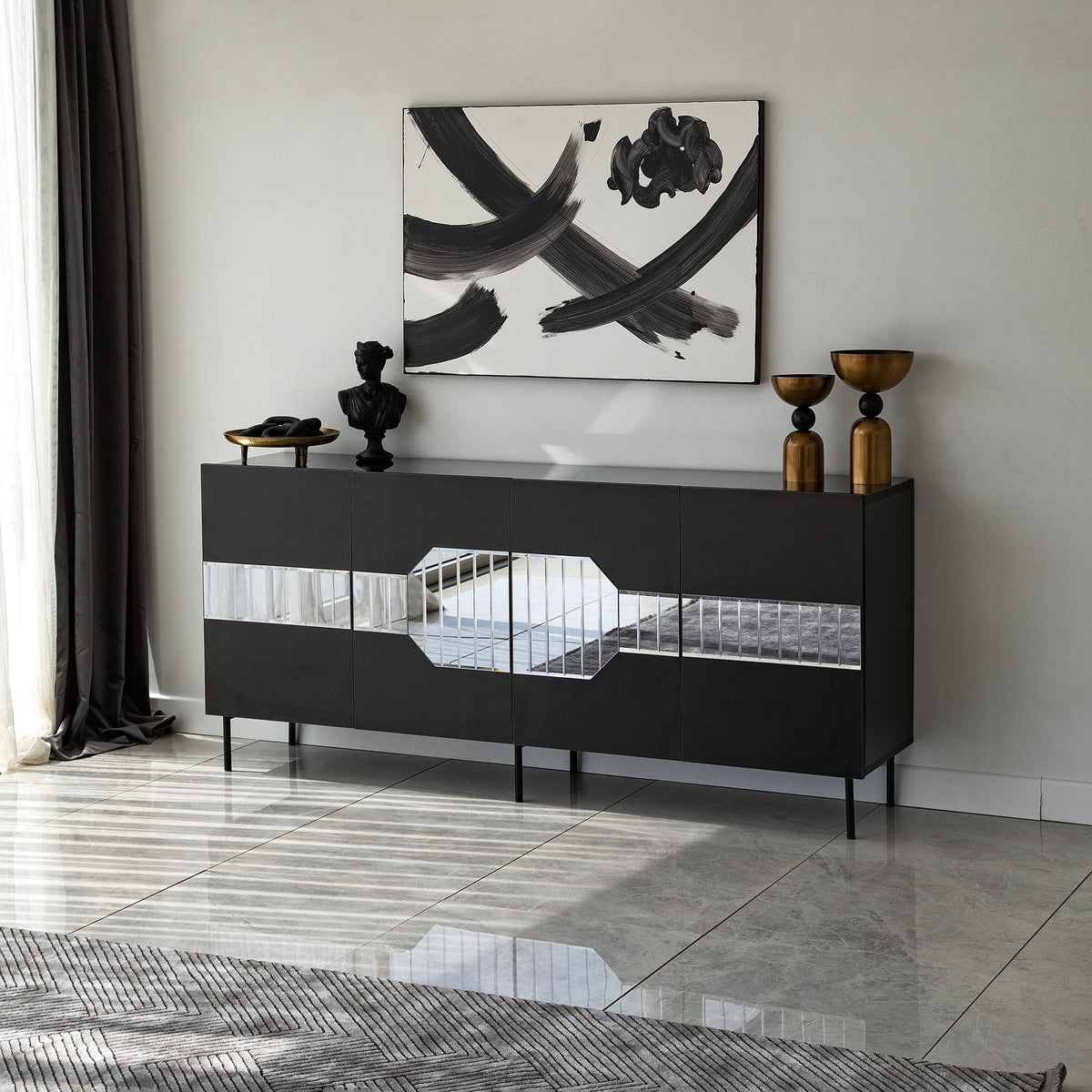 Μπουφές Μαύρο
Fume 180x40x80cm | 552NOS1806