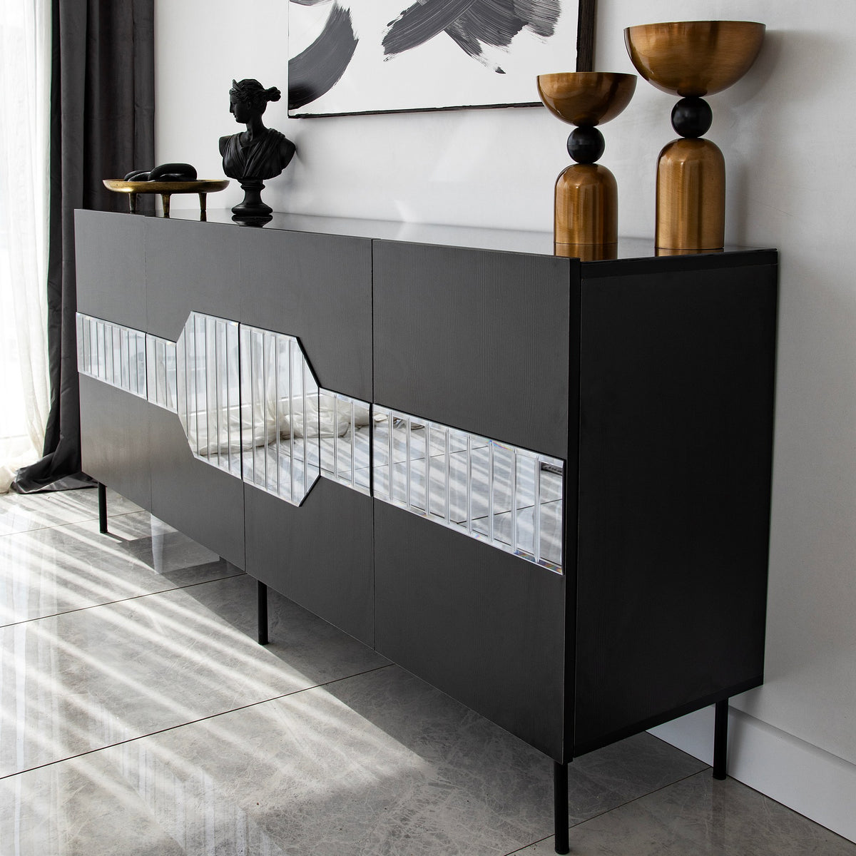 Μπουφές Μαύρο
Fume 180x40x80cm | 552NOS1806