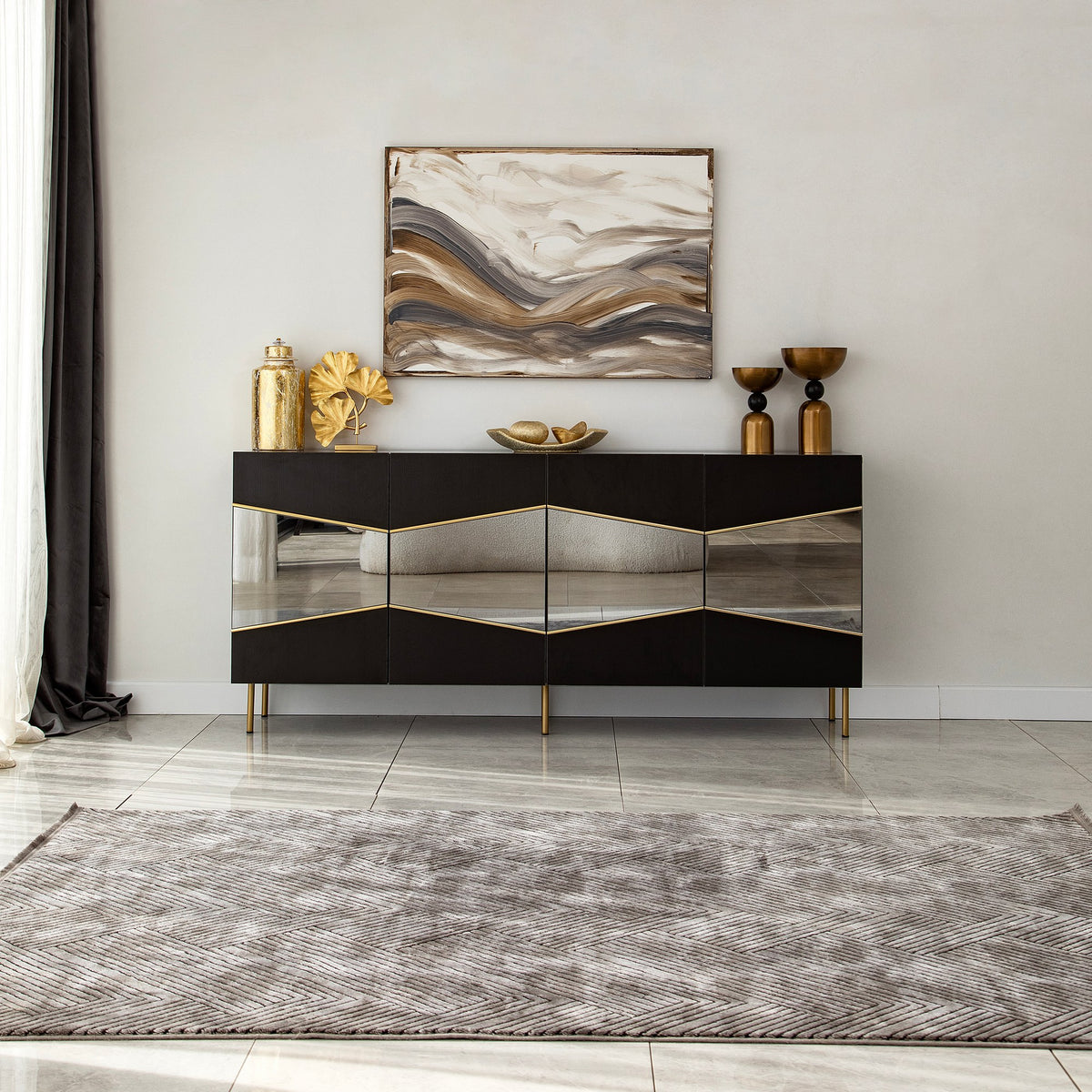 Μπουφές Μαύρο
Fume 180x40x80cm | 552NOS1807