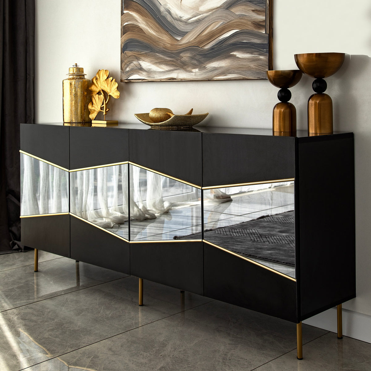 Μπουφές Μαύρο
Fume 180x40x80cm | 552NOS1807