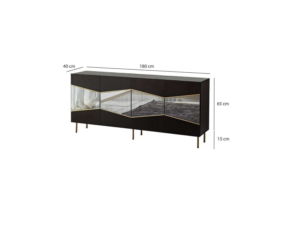 Μπουφές Μαύρο
Fume 180x40x80cm | 552NOS1807