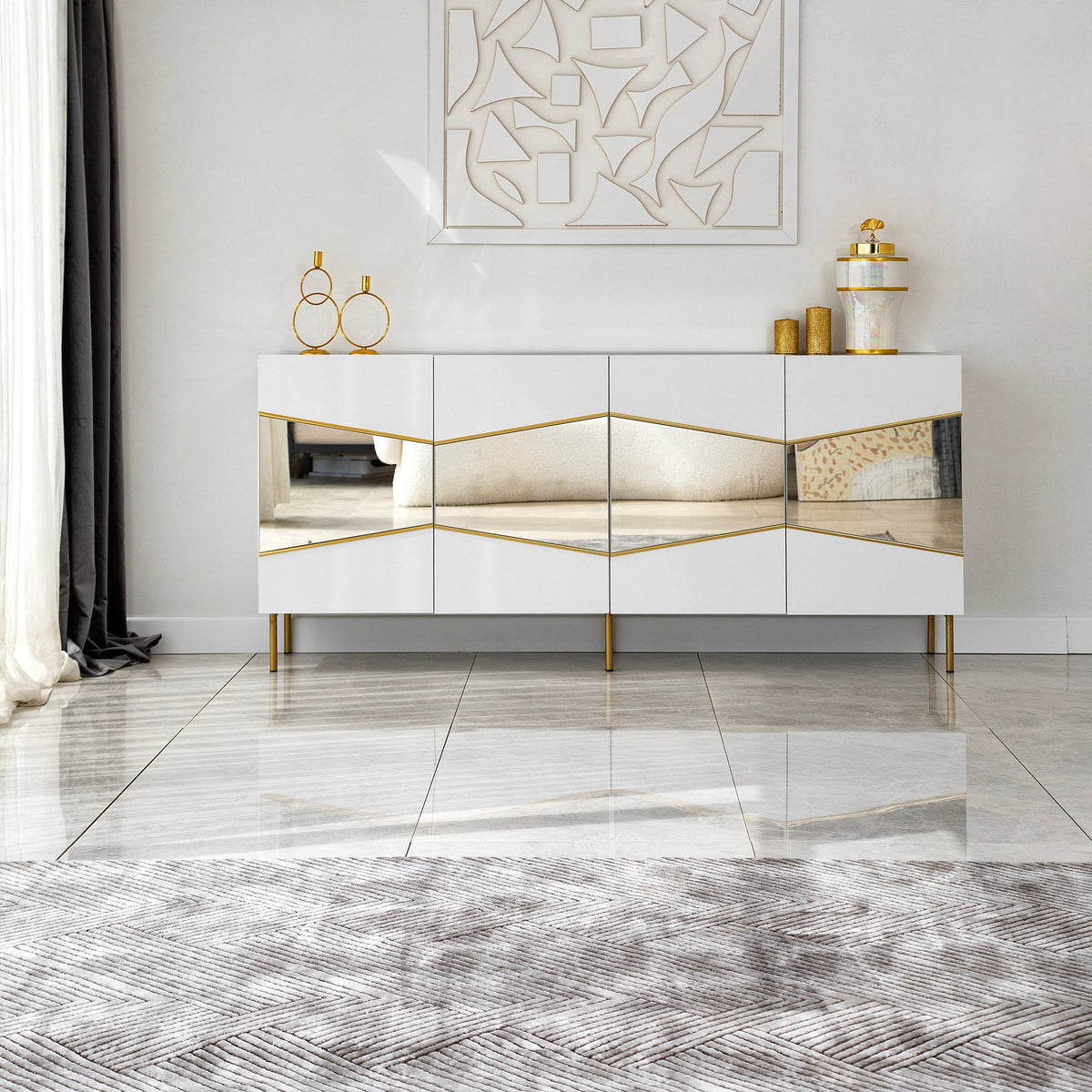 Μπουφές Λευκό
Χρυσό 180x40x80cm | 552NOS1809