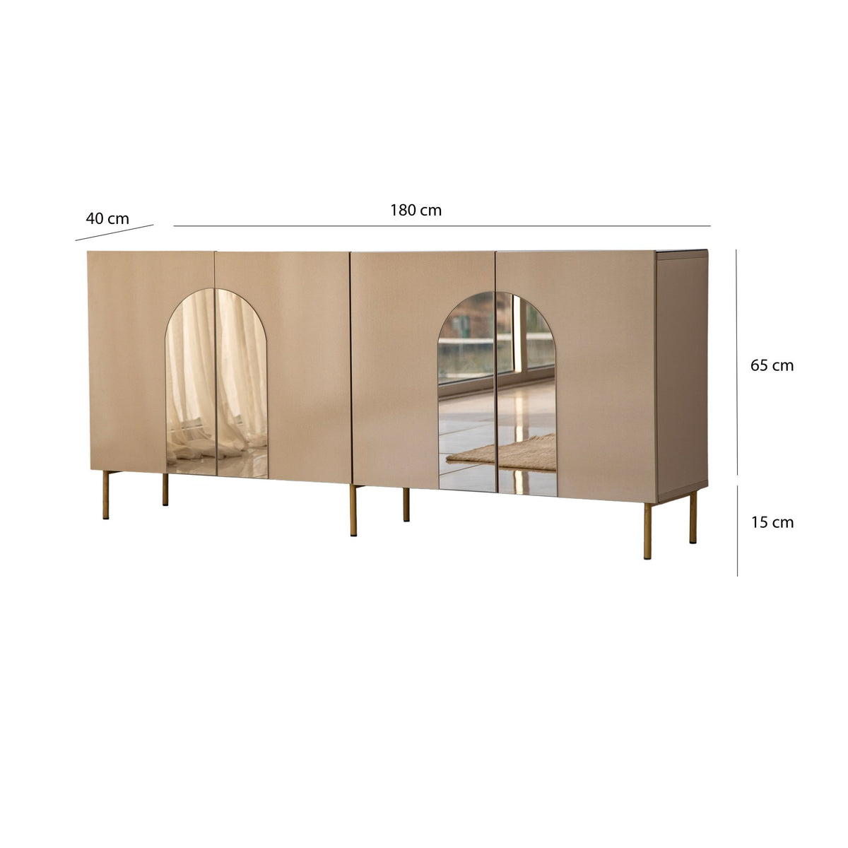 Μπουφές Bronze
Χρυσό 180x40x80cm | 552NOS1810