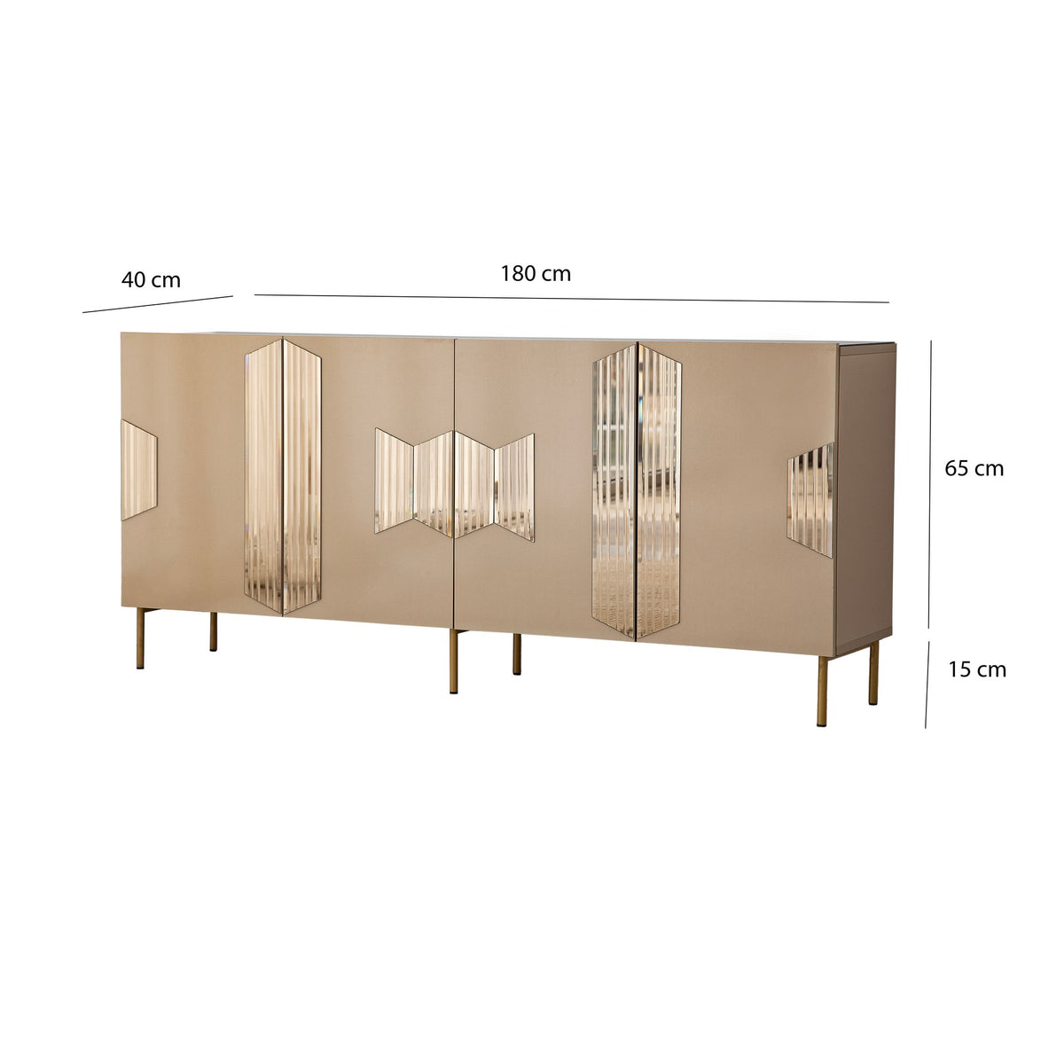 Μπουφές Bronze
Χρυσό 180x40x80cm | 552NOS1811