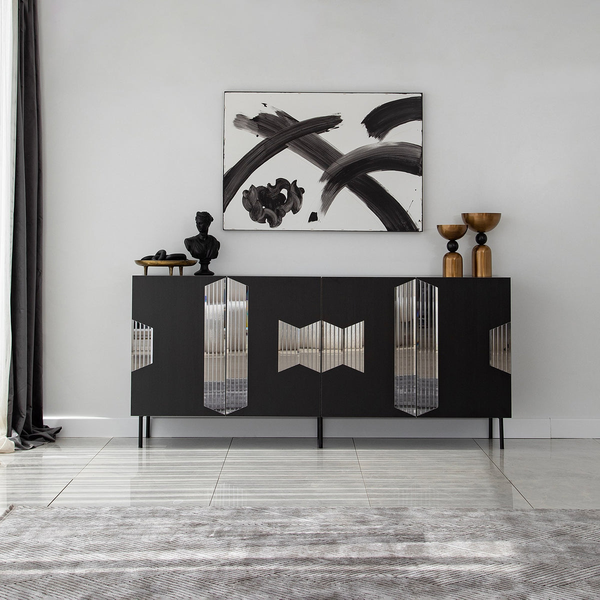 Μπουφές Μαύρο
Fume 180x40x80cm | 552NOS1812