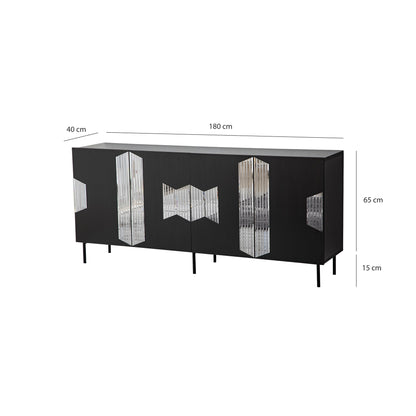 Μπουφές Μαύρο
Fume 180x40x80cm | 552NOS1812