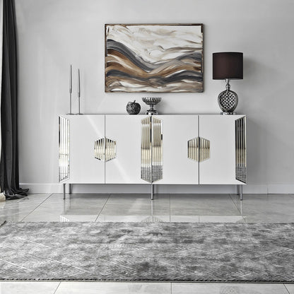 Μπουφές Λευκό
Ασημί 180x40x80cm | 552NOS1813