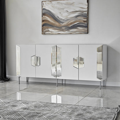 Μπουφές Λευκό
Ασημί 180x40x80cm | 552NOS1813