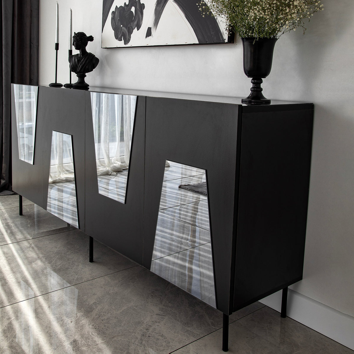 Μπουφές Μαύρο
Fume 180x40x80cm | 552NOS1815