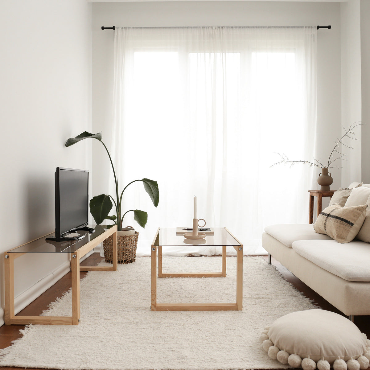 Έπιπλο Τηλεόρασης TV Βάση Σύνθεση Φυσικό | 552NOS2228