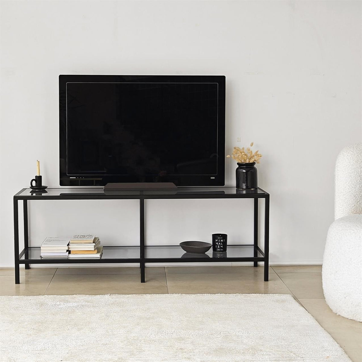 Έπιπλο Τηλεόρασης TV Βάση Σύνθεση Dark Γκρι Μαύρο | 552NOS2358