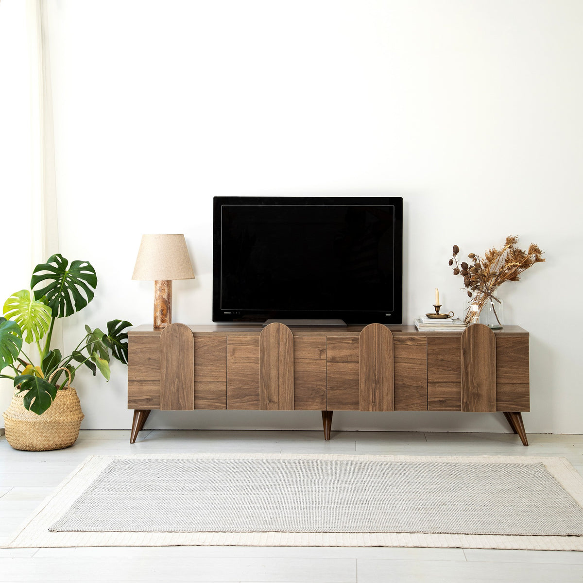 Έπιπλο Τηλεόρασης TV Βάση Σύνθεση Καρυδί | 552NOS2426