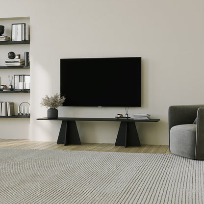 Έπιπλο Τηλεόρασης TV Βάση Σύνθεση Μαύρο | 552NOS2478