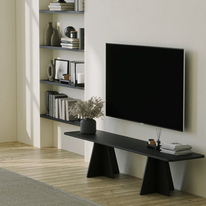 Έπιπλο Τηλεόρασης TV Βάση Σύνθεση Μαύρο | 552NOS2478