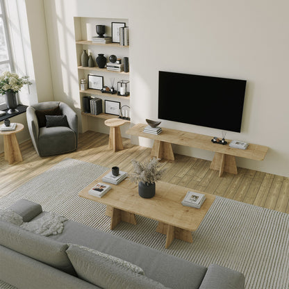 Έπιπλο Τηλεόρασης TV Βάση Σύνθεση Sapphire Δρυς | 552NOS2493