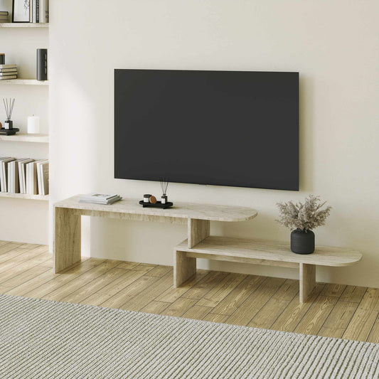 Έπιπλο Τηλεόρασης TV Βάση Σύνθεση Travertine | 552NOS2591