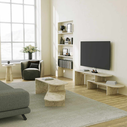 Έπιπλο Τηλεόρασης TV Βάση Σύνθεση Travertine | 552NOS2591