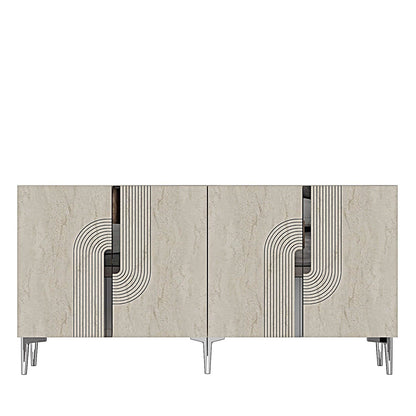 Μπουφές Λευκό
Τραβερτίνη
Ασημί 150x32x75cm | 555CHM1350