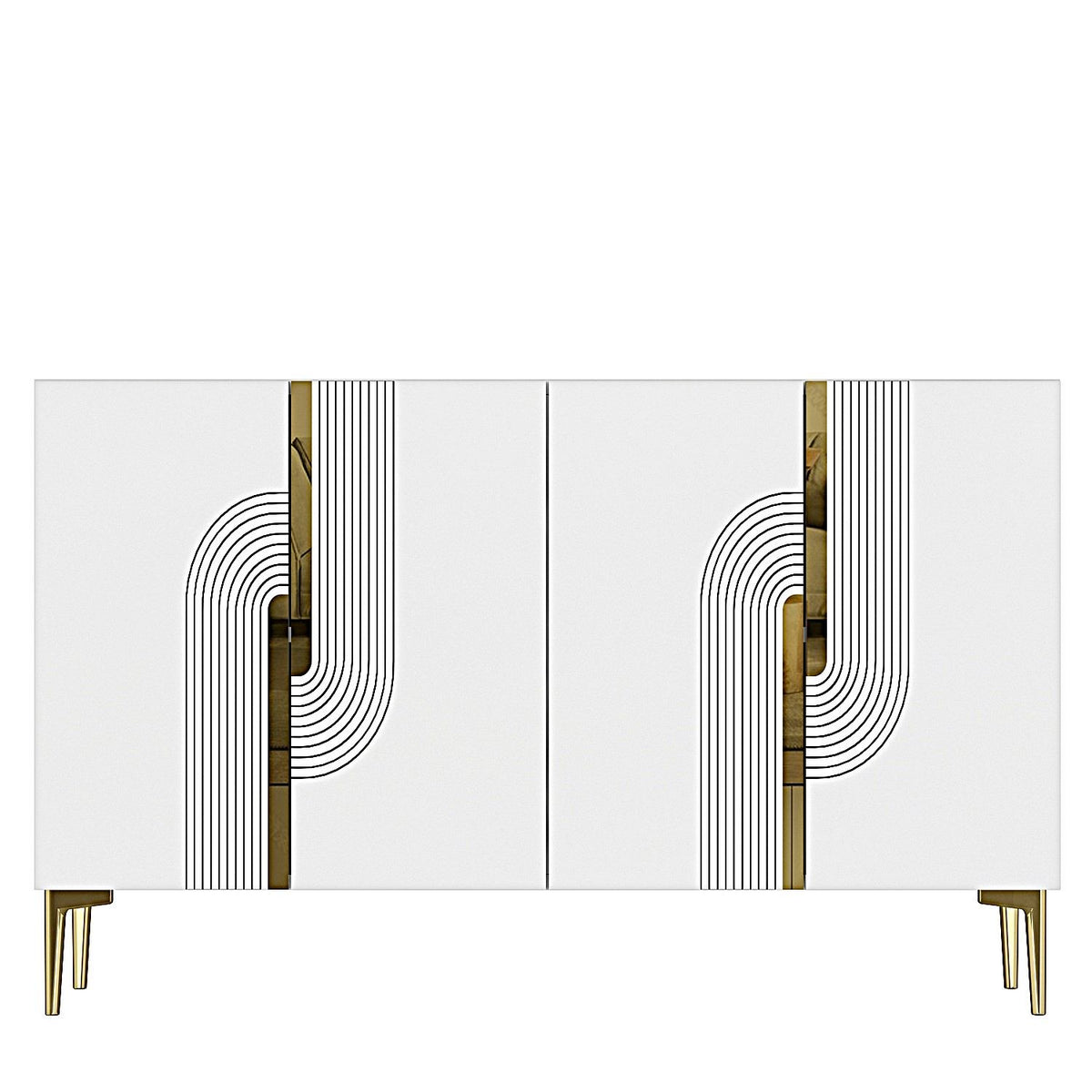 Μπουφές Λευκό
Χρυσό 120x32x75cm | 555CHM1352