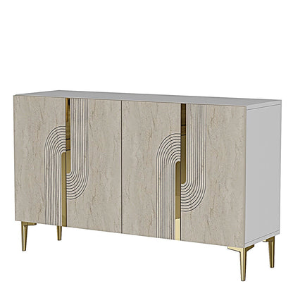 Μπουφές Λευκό
Τραβερτίνη
Χρυσό 120x32x75cm | 555CHM1353