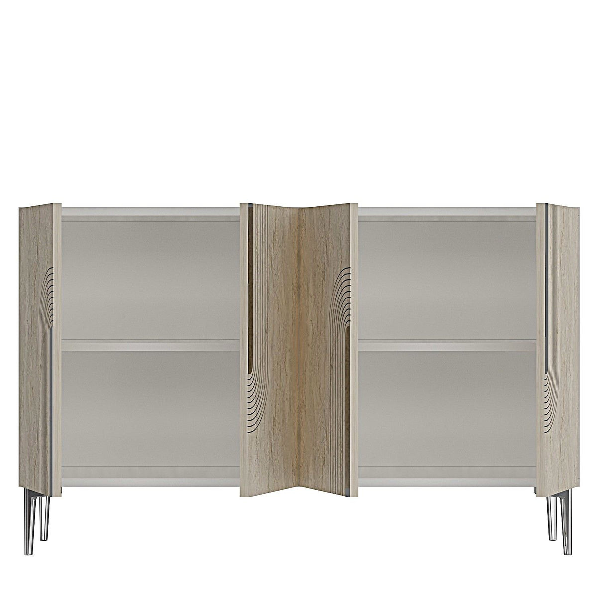 Μπουφές Λευκό
Τραβερτίνη
Ασημί 120x32x75cm | 555CHM1356