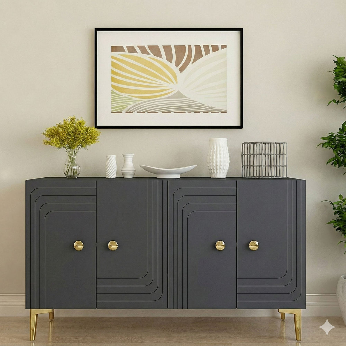 Μπουφές Ανθρακί
Χρυσό 120x32x75cm | 555CHM1357