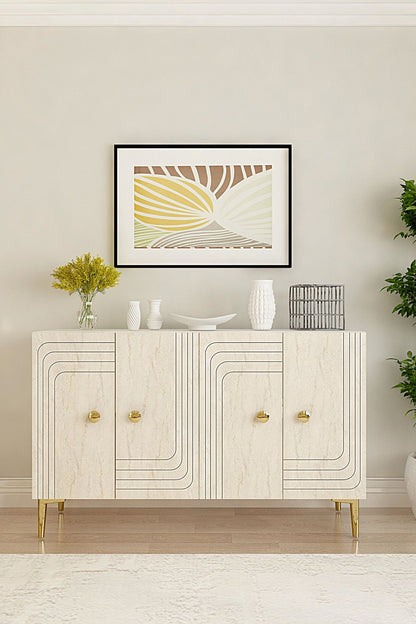 Μπουφές Λευκό
Τραβερτίνη
Χρυσό 120x32x75cm | 555CHM1359