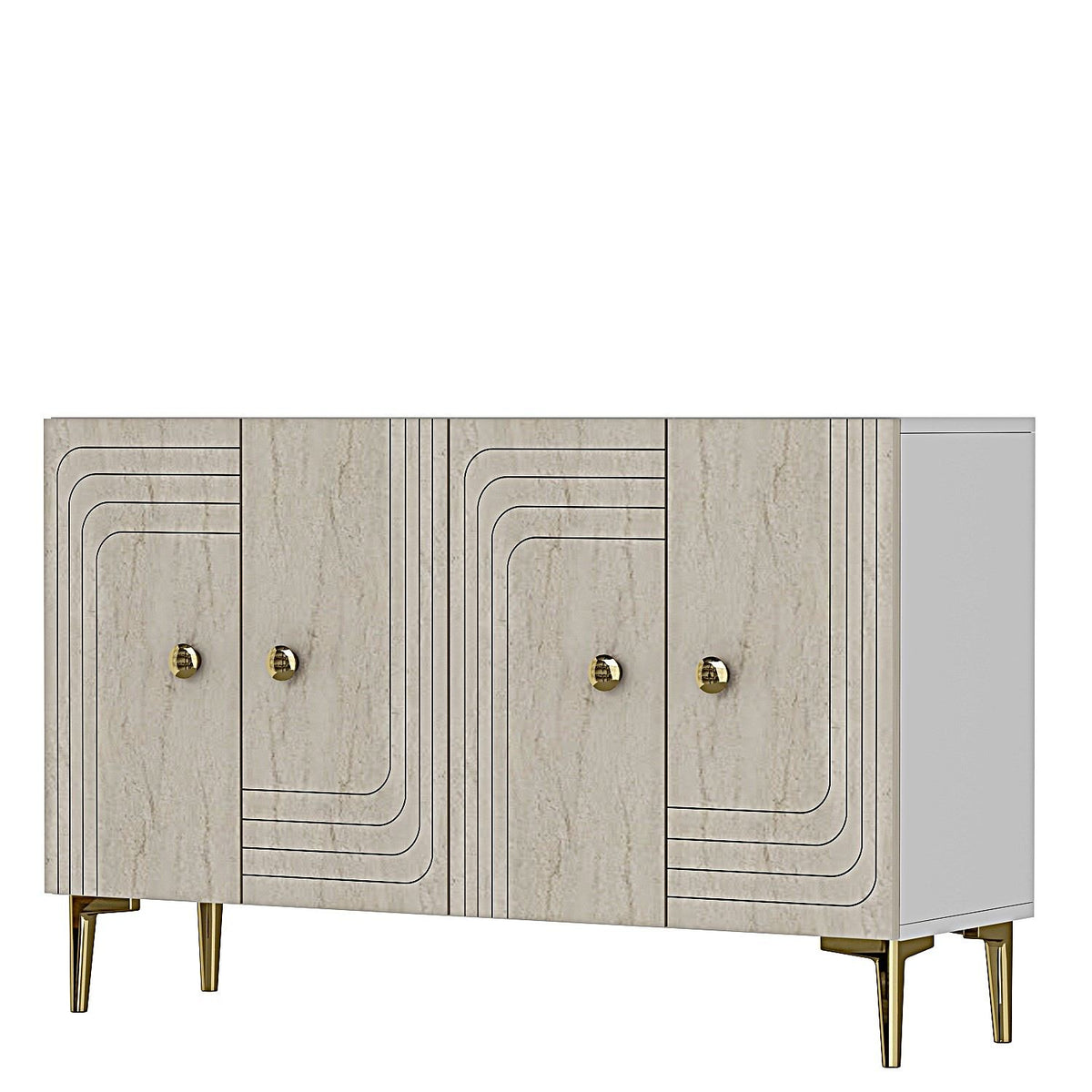 Μπουφές Λευκό
Τραβερτίνη
Χρυσό 120x32x75cm | 555CHM1359
