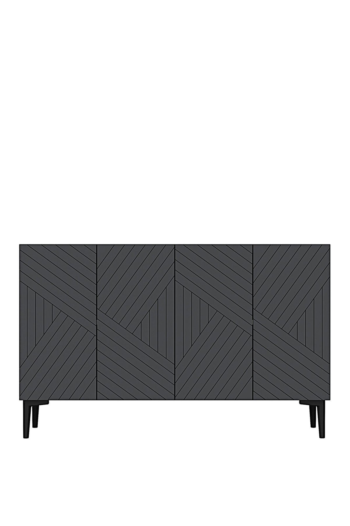 Μπουφές Ανθρακί 120x32x75cm | 555CHM1360