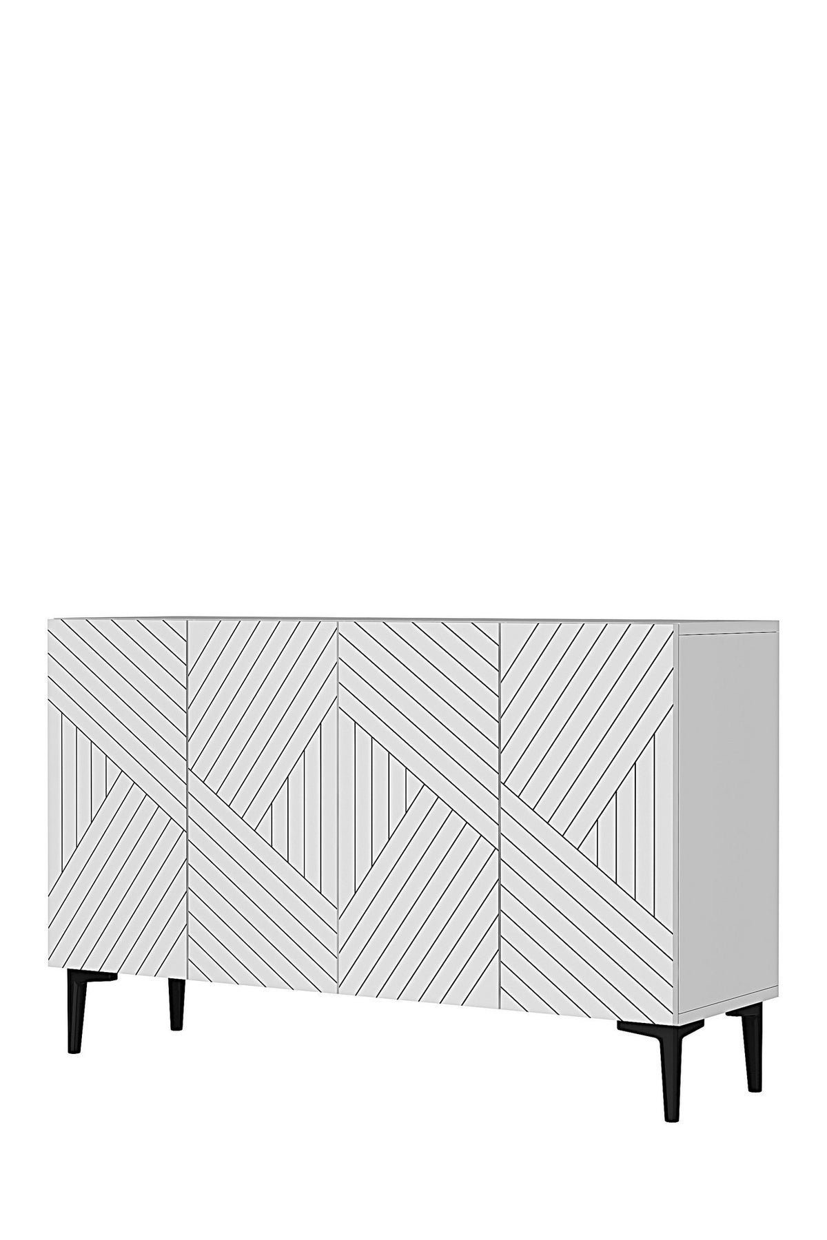 Μπουφές Λευκό 120x32x75cm | 555CHM1361