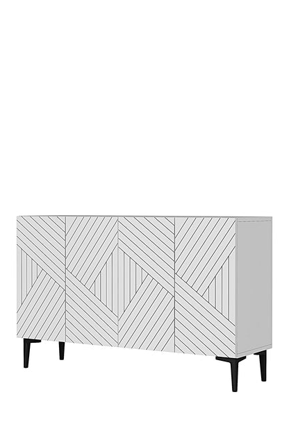 Μπουφές Λευκό 120x32x75cm | 555CHM1361