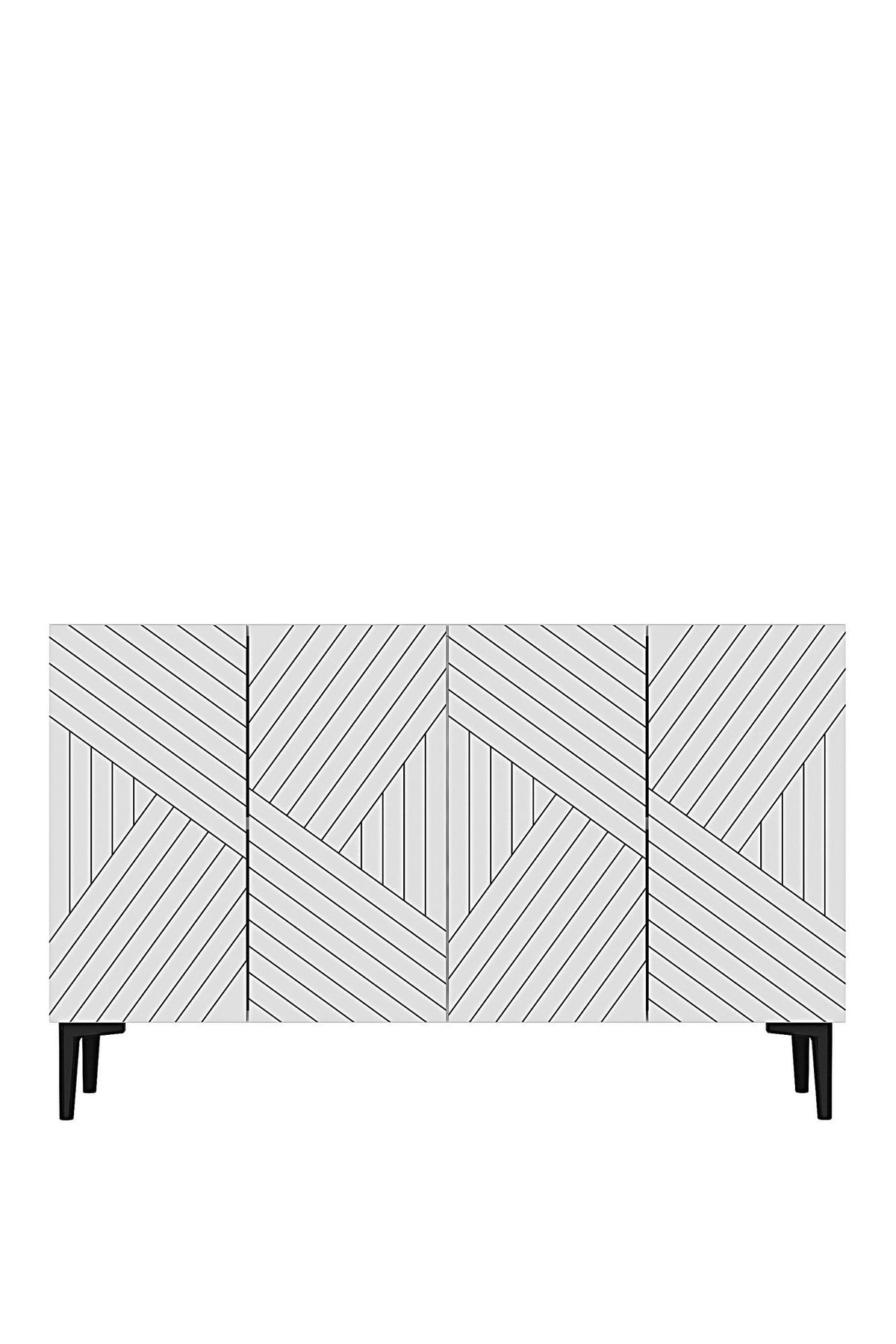 Μπουφές Λευκό 120x32x75cm | 555CHM1361