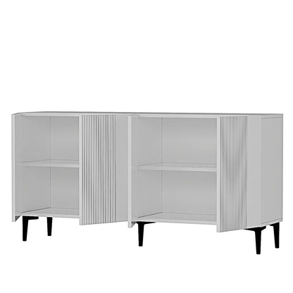 Μπουφές Λευκό 150x32x75cm | 555CHM1364
