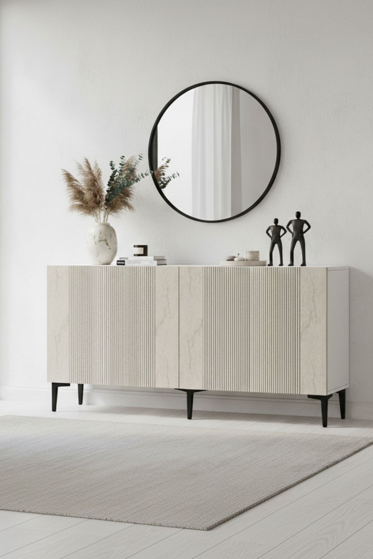 Μπουφές Λευκό
Τραβερτίνη 150x32x75cm | 555CHM1365