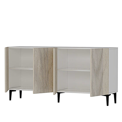 Μπουφές Λευκό
Τραβερτίνη 150x32x75cm | 555CHM1365