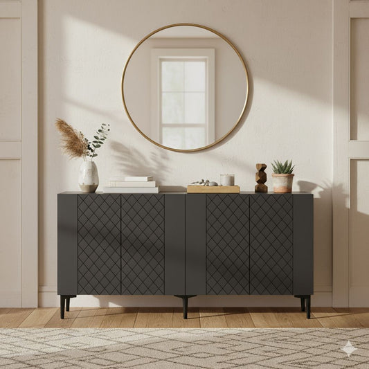 Μπουφές Ανθρακί 150x32x75cm | 555CHM1366